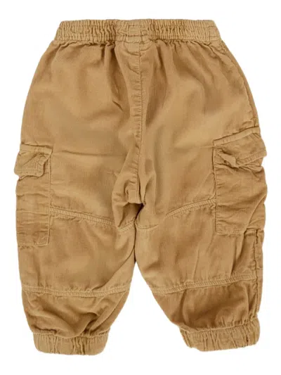 Molo Babies' Corduroy Cargo-pocket Trousers In Brown