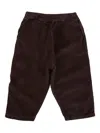 Molo Corduroy Elasticated-waist Trousers In Brown