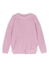 Molo Cotton Side-slits Jumper In Pink