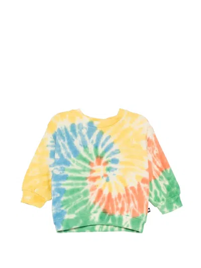 Molo Babies' Dear Tie-dye Sweatshirt In Yellow