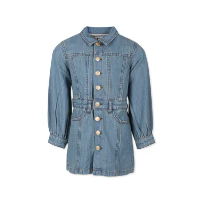 Molo Kids' Denim Dress Chaya For Girl