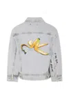 Molo Denim Jacket For Kids With Banana In Denim