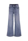 Molo Denim Jeans For Girl With Hinestones In Blue
