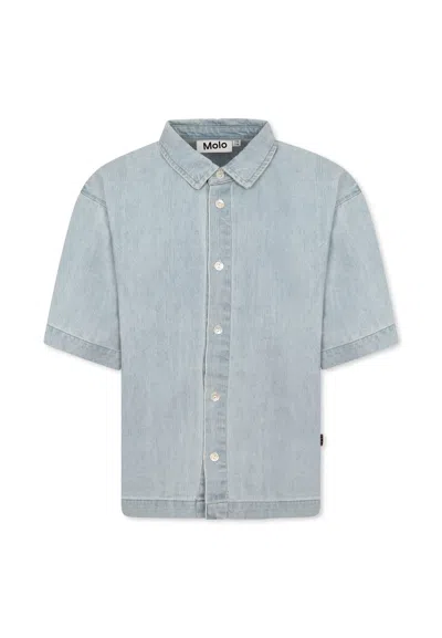 Molo Kids' Denim Shirt For Boy