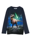 Molo Dinosaur Meteor Long-sleeved Top In Black