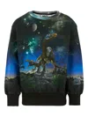 Molo Dinosaur-space-print Sweatshirt In Black