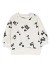 Molo Disc Organic-cotton Sweatshirt In Neutrals