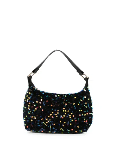 Molo Kids' Dolly Sequin-embellished Shoulder Bag In Black