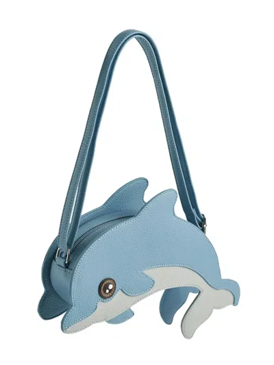 Molo Kids' Dolphin Bag In Blue