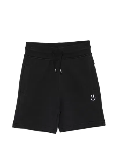 Molo Kids' Drawstring-fastening Track Shorts In Black