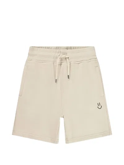 Molo Kids' Drawstring Wide-leg Shorts In Brown
