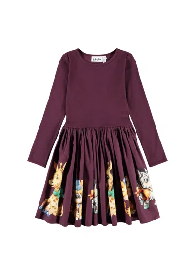 Molo Kids' Dress Long Sleeve "casie" In Pink