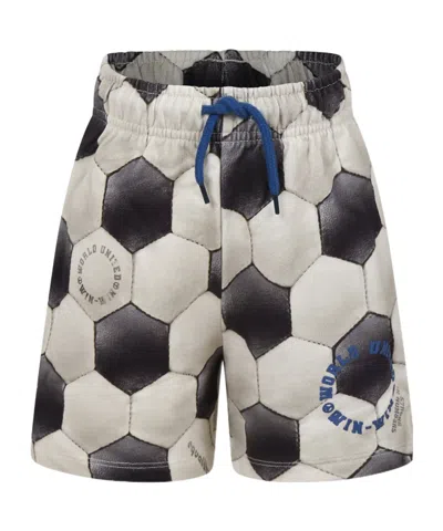 Molo Kids' Elastic Waist Shorts In Nude