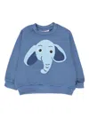 Molo Elephant-appliqué Sweatshirt In Blue