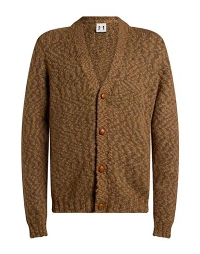 Molo Eleven Man Cardigan Camel Size Xxl Polyamide, Acrylic, Alpaca Wool, Wool In Nude