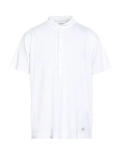 Molo Eleven Man Polo Shirt White Size Xxl Cotton