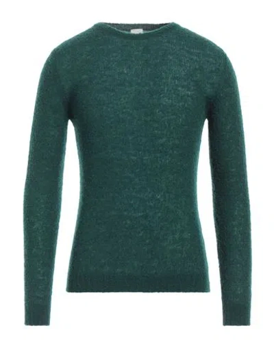 Molo Eleven Man Sweater Emerald Green Size L Wool, Polyamide