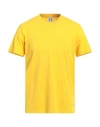 Molo Eleven Man T-shirt Yellow Size L Cotton In Yellow