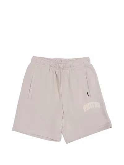 Molo Kids' Embroidered Drawstring Shorts In Neutral