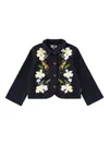 Molo Embroidered Jacket In Black