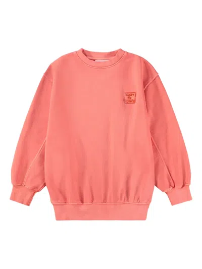 Molo Kids' Embroidered Sweatshirt In Pink