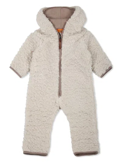 Molo Babies' Faux-shearling Romper In White