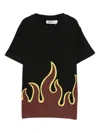 Molo Flame-print Short-sleeves Top In Black