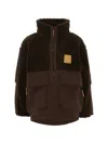 FLEECE-PANELLED ZIP-UP JACKET