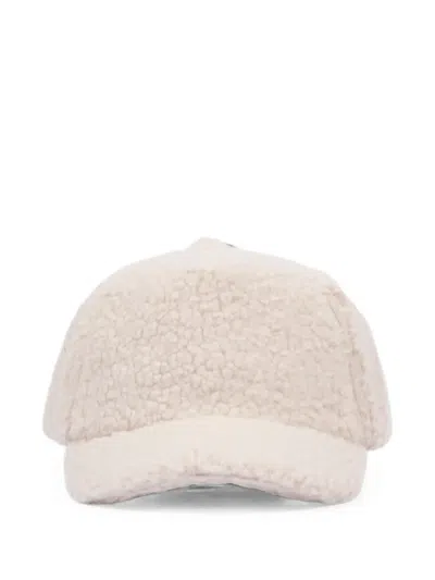 Molo Kids' Fleece-texture Baseball Cap In Neutrals