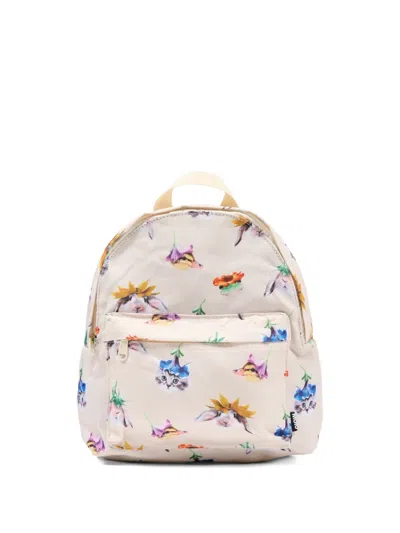 Molo Kids' Floral-print Backpack In Multi
