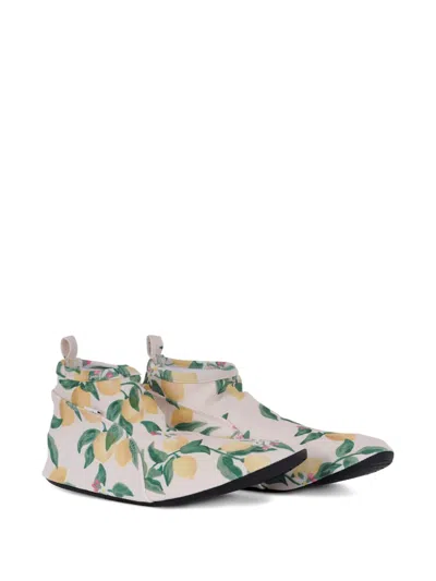 Molo Kids' Floral-print Slippers In Multi