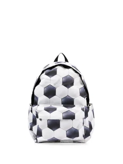 Molo Kids' Football-print Backpack In White