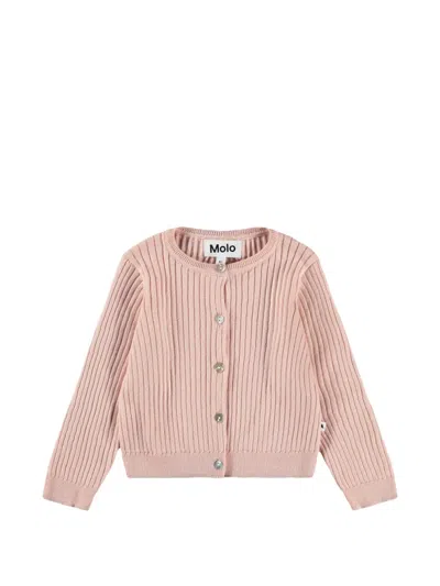 Molo Gabby Knitted Cardigan In Pink
