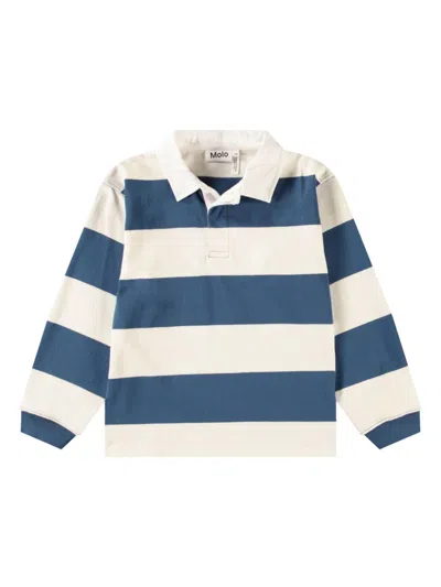 MOLO STRIPED ORGANIC COTTON POLO SHIRT