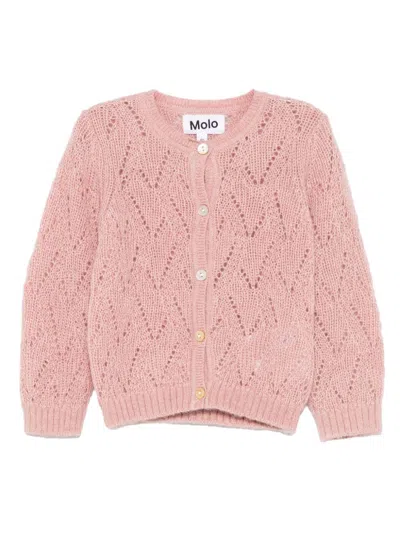 Molo Babies' Gili Cardigan In Pink