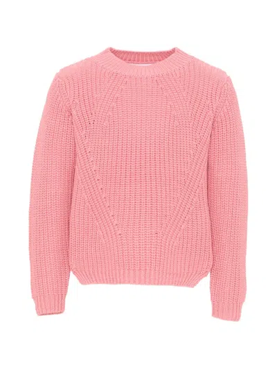 Molo Gillis Cotton Rib-knit Sweater In Pink