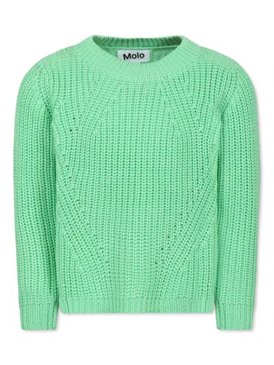 Molo Kids' Gillis Knit Top In Green