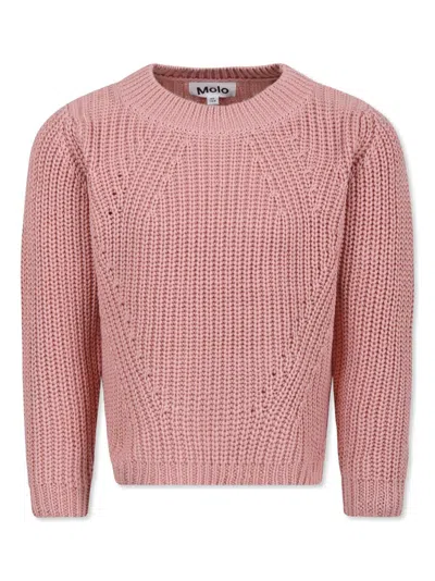Molo Kids' Gillis Knit Top In Pink