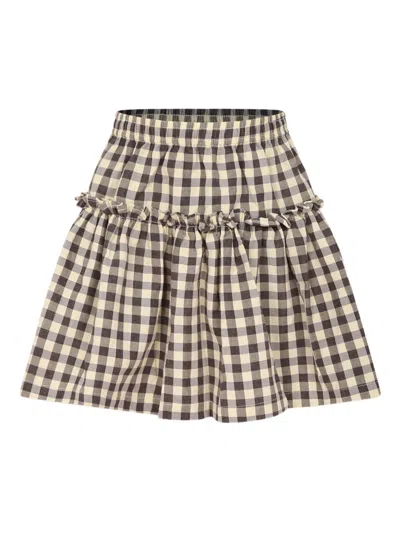 MOLO GINGHAM-CHECKED SKIRT