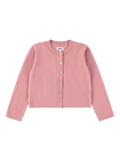 Molo Kids' Giovanna Cardigan In Pink