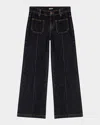 Molo Adina Bootcut Jeans In Raw Blue