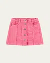 Molo Girl's Bera Corduroy Skirt In Pink