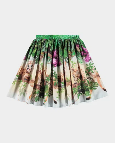Molo Kids' Girl's Bonnie Skirt In Fluffy Pumas