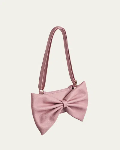 Molo Kids' Girl's Bow Shoulder Bag In Pink