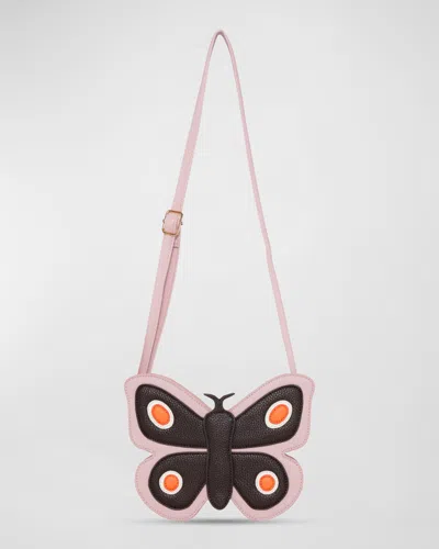 Molo Kids' Butterfly Shoulder Bag In Pink