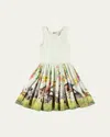 Molo Girl's Cassandra Printed Combo Dress In Joy Run