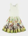 Molo Girl's Cassandra Printed Combo Dress In Joy Run