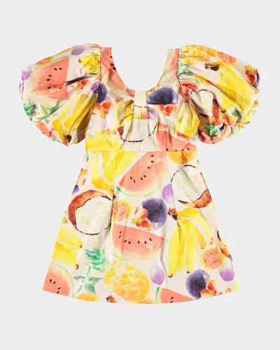 MOLO GIRL'S CISSY PUFF SLEEVE DRESS