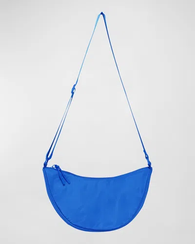 Molo Kids' Girl's Crescent Crossbody Bag In Blue