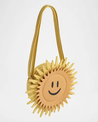 Molo Kids' Girl's Dandelion Crossbody Bag In Mimosa